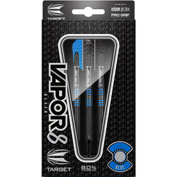 Target Vapor 8 Black with blue rings Soft Tip Darts