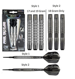 Target Phil "The Power" Taylor Power 8Zero Black Soft Tip Darts Style 1