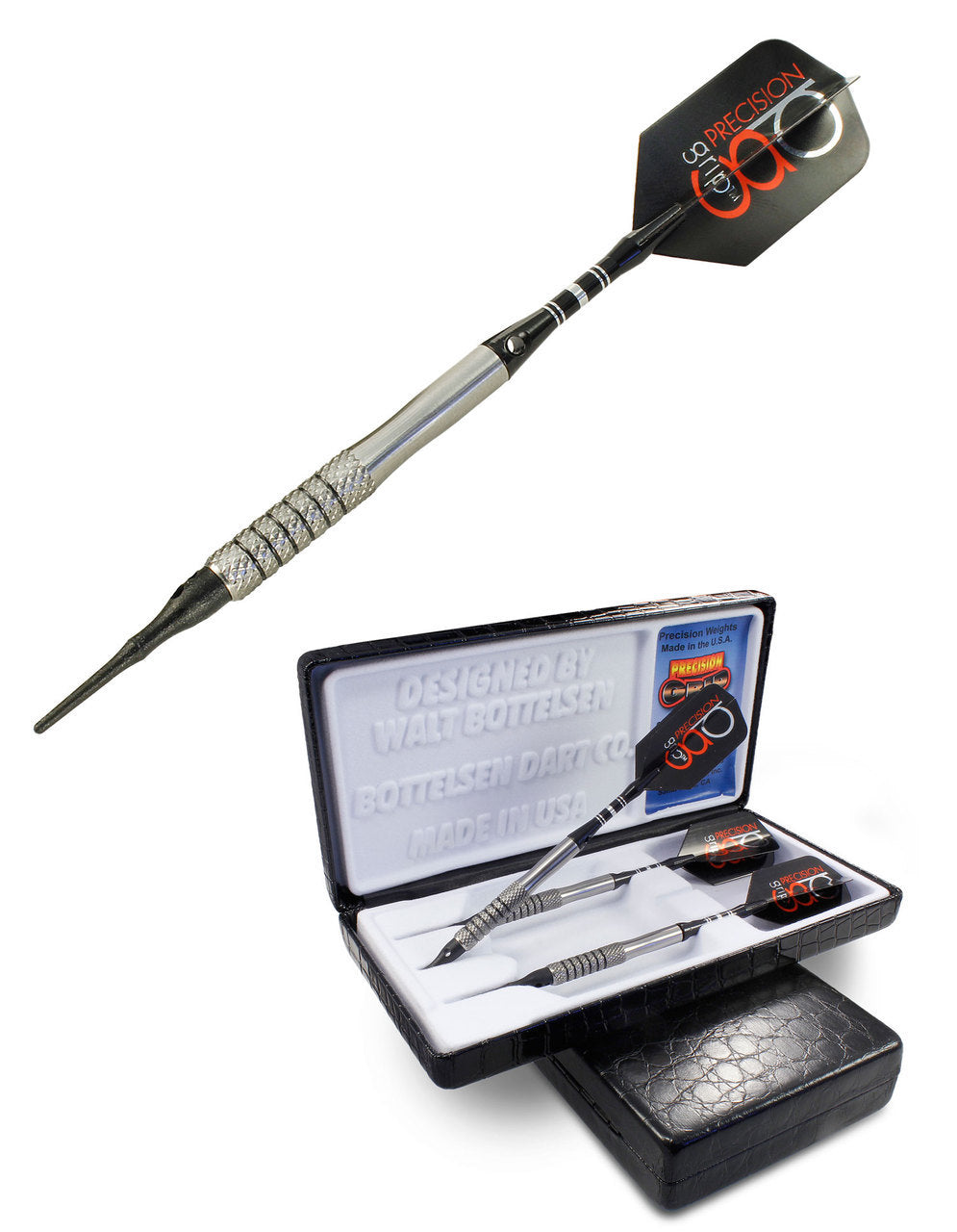 Bottelsen Soft Tip Kick Ass Coarse Knurl Tough Coat Darts - Heart