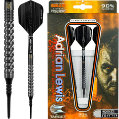 Target Softtip Adrian Lewis Black 90% 18 gram, Premium Quality & Fast  Delivery